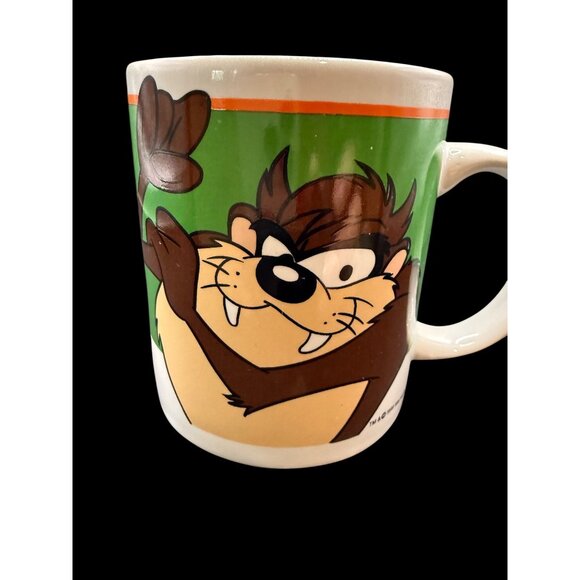 Vtg 1999 Gibson Looney Tunes Taz Tazmanian Devil White 11oz Ceramic Coffee Mug - Picture 7 of 7